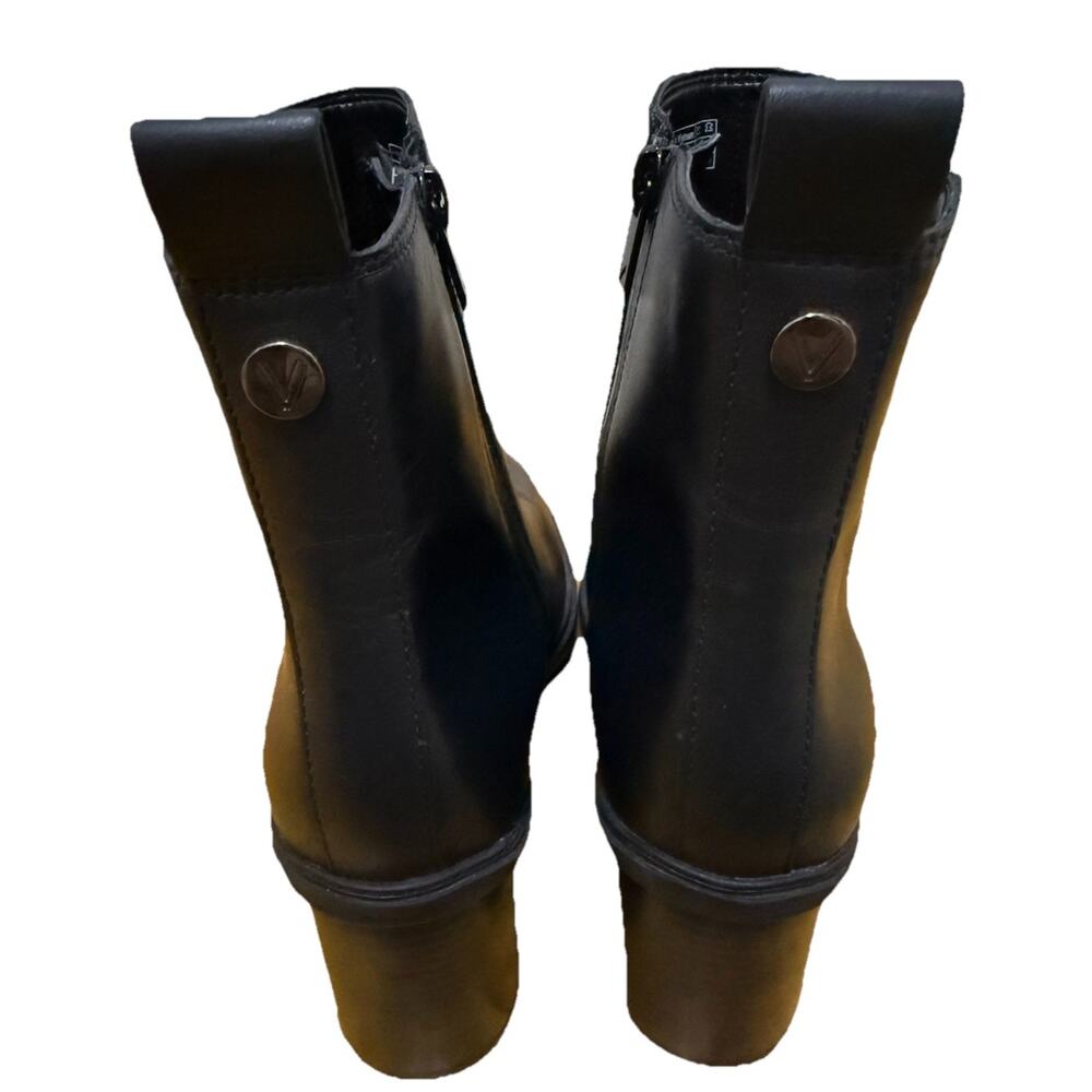 VIONIC Women’s Truckee Weather Proof Black Heeled Ankle Leather Boots Size 9.5 - Picture 3 of 8
